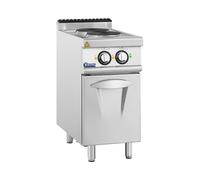 Cocina eléctrica para gastronomía - 5,2 kW - 2 placas - mueble bajo - Royal Catering