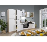 Cocina Equipada Cocina Pequeña Eiche Blanco Merle 310 CM Respekta