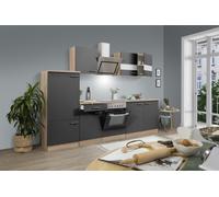 Cocina Equipada Cocina Pequeña Eiche Grau Merle 270 CM Respekta