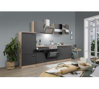 Cocina Equipada Cocina Pequeña Eiche Grau Merle 270 CM Respekta