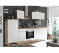 Cocina Equipada Cocina Pequeña Petunia 280 CM Eiche Natura Respekta