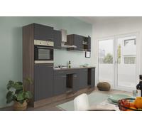 Oliver Composición de cocina Oliver (Ancho: 270 cm, Gris, Con electrodomésticos)