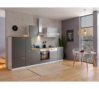 Cocina Equipada Respekta Cocina Pequeña Malia 310 cm Blanco Gris