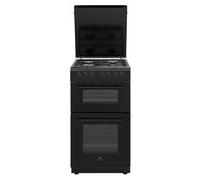 Cocina Gas Continental Edison CECDF5060B3 50 cm 4 Fuegos y Doble Horno 85 L Negra