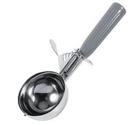 Cocina Hielo Ball Cuchara Acero inoxidable Fruta tartas Postre Helado Pala Galletas Melones Cuchara suave silicona asas disparador lanzamiento cucharadas lavavajilla