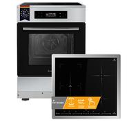 Cocina independiente 60cm horno empotrado 58cm placa inducción aire caliente [EEK: A]