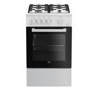 Cocina Independiente Beko FSG52020FW Gas 4 Zonas 60 L Negro/Blanco
