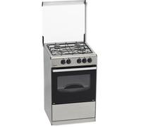 Cocina independiente Rommer VC-4 INOX 4 zonas gas acero inoxidable horno 60L