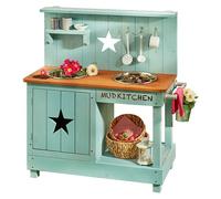 Cocina infantil Adventurer Star (80 x 40 x 90 cm, Madera, Azul petróleo)