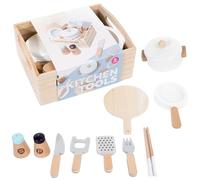 Cocina infantil - Cocina de juguete de madera | Divertidas cocinas de juegos - Para niños y niñas, para cumpleaños, Navidad, Año Nuevo, Pascua, así como en casa e interior