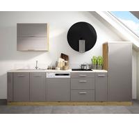 Cocina KVANTUM Ático 305cm Extraíble Roble Artisan Beige