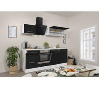 Cocina Línea De Cocina Bloque Blanco Negro Amanda 220 CM Respekta Premium