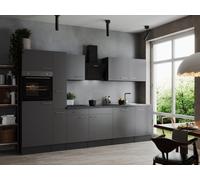 Cocina Línea De Cocina Bloque De Cocina Gris Mate Gris Oliver 310 CM Respekta