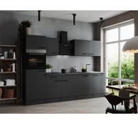 Cocina Línea De Cocina Bloque De Cocina Gris Mate Oliver 280 CM Respekta