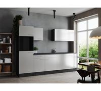 Cocina Línea De Cocina Bloque Vacío Gris Mate Blanco Oliver 280 CM Respekta