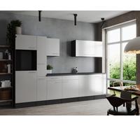 Cocina Línea De Cocina Bloque Vacío Gris Mate Blanco Oliver 310 CM Respekta