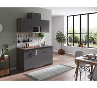 Cocina Línea De Cocina Cocina Individual Roble York Gris Oliver 150 Cm Respekta