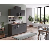 Cocina Línea De Cocina Cocina Individual Roble York Gris Oliver 150 Cm Respekta