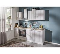 Cocina Línea De Cocina Vacía Casa De Campo Pino Blanco Anton 220 CM Respekta