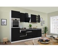 Cocina Línea De Cocina Vacía Sin Mangos Blanca Negra Lorena 280 CM Respekta