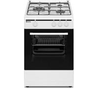 Meireles G 130 W Cocina Gas Butano/Propano 3 Zonas 50cm + Horno 49L Blanco