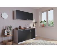 Cocina Mini Cocina Individual Cocina Pequeña Pantry Blanco Negro Luis 150CM