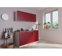 Cocina Mini Cocina Individual Cocina Pequeña Pantry Blanco Rojo Luis 150CM