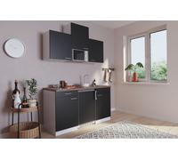 Cocina Mini Cocina Singlekueche Cocina Pequeña Pantry Blanco Negro Luis 150CM