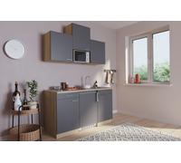 Cocina Mini Individual Pequeña Pantry Roble Gris Luis 150CM respekta