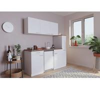 Cocina Mini Singlekueche Pequeña Bloque de Blanco Luis 180CM respekta