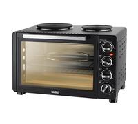Mini horno eléctrico - Unold - 68885 - 30 Litros - Cocción, barbacoa, horno rotativo - Negro