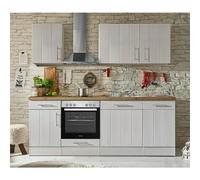 Cocina modular completa Anton (Ancho: 220 cm, Blanco, Sin electrodomésticos)