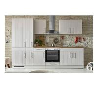 Cocina modular completa Anton (Ancho: 300 cm, Blanco, Sin electrodomésticos)