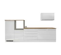 Cocina modular completa Gabriel (Ancho: 320 cm, Blanco, Sin electrodomésticos)