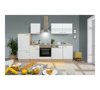Cocina modular completa Merle (Ancho: 280 cm, Blanco, Sin electrodomésticos)
