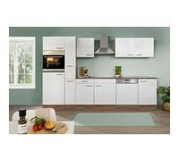 Cocina modular completa Oliver (Ancho: 310 cm, Blanco, Sin electrodomésticos)