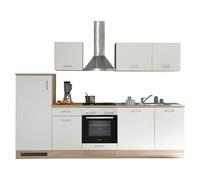 Cocina modular completa Petunia (Ancho: 280 cm, Blanco, Sin electrodomésticos)