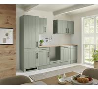 Cocina Módulo Cocina Línea Rural Bloque Vacío Verde Anton 280 CM Respekta