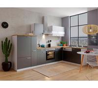 Cocina Módulo De Cocina Esquina Blanca Gris Malia 310x172 CM Respekta