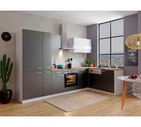 Cocina Módulo De Cocina Esquina Blanca Gris Malia 310x172 CM Respekta