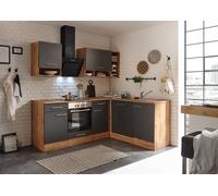 Cocina Módulo De Cocina Esquina Roble Gris Hilde 220x172 Cm Respekta