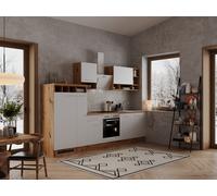 Cocina Módulo De Cocina Vacío Respekta Roble Blanco Hilde 310 CM