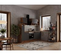 Cocina Módulo De Cocina Vacío Respekta Roble Gris Hilde 250 CM