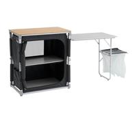 Cocina Outwell Padres Storage Unit with Side Table Color: negro/marrón