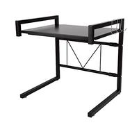 Cocina para microondas y estante para microondas de 2 capas, extensible para especias, conservas, botellas, hasta 25 kg