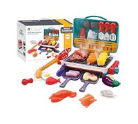 Cocina para niños - Comida Falsa Que Cambia de Color, Kit de Barbacoa | Camping al Aire , niños y niñas, niños, rol, imaginativo, diversión en el jardín, Juguete