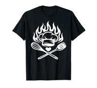 Cocina Parrilla Pasión Gastronomía Fuego Camiseta