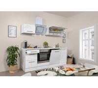 Cocina Pequeña Bloque de Cocina Blanco Amanda 220CM respekta Premium