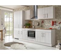 Cocina Pequeña Bloque de Cocina Casa de Campo Alerce Blanco Anton 300CM respekta