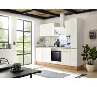 Cocina Pequeña Bloque de Cocina Marleen Premium 250CM Blanco Artisan Roble